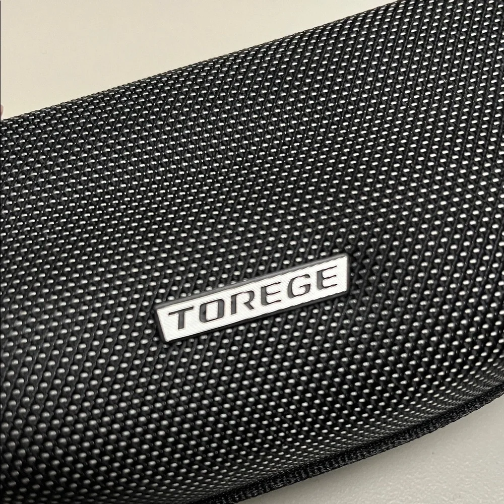 Torege men’s zip up hard Black Sunglasses, eye wear Case